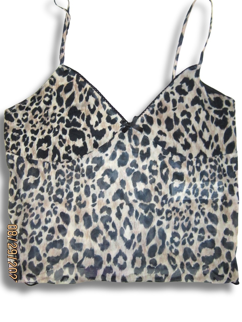 Primark Leopard Print Camisole - Beige & Black